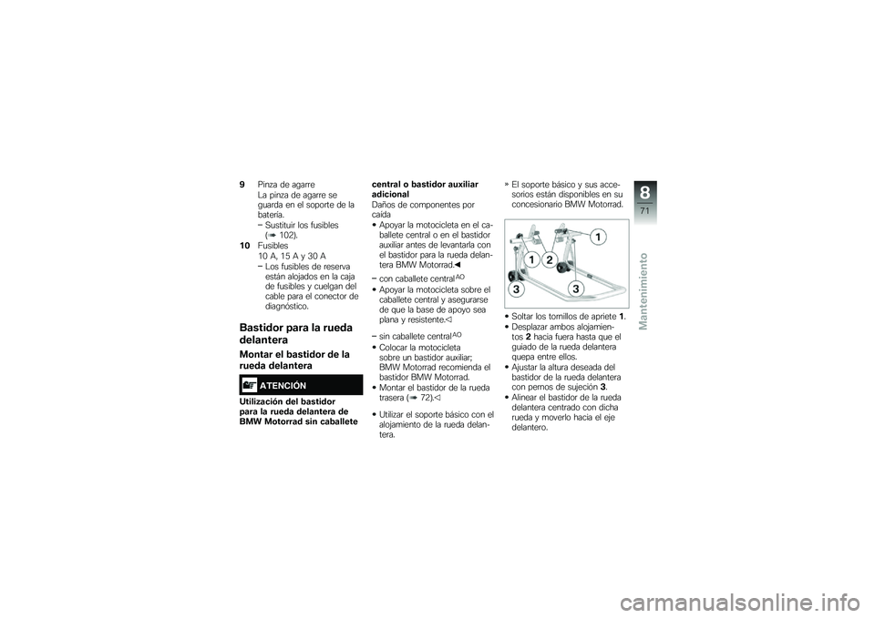 BMW MOTORRAD G 310 GS 2018  Manual de instrucciones (in Spanish) �-���� � �� ��\b��	�	�
�$� ���� � �� ��\b��	�	� ���\b�
��	�� �� �� �����	�� �� �������	���
�,�
�����
��	 ��� ��
�������@�/�.�:�A�
��.�7�
�