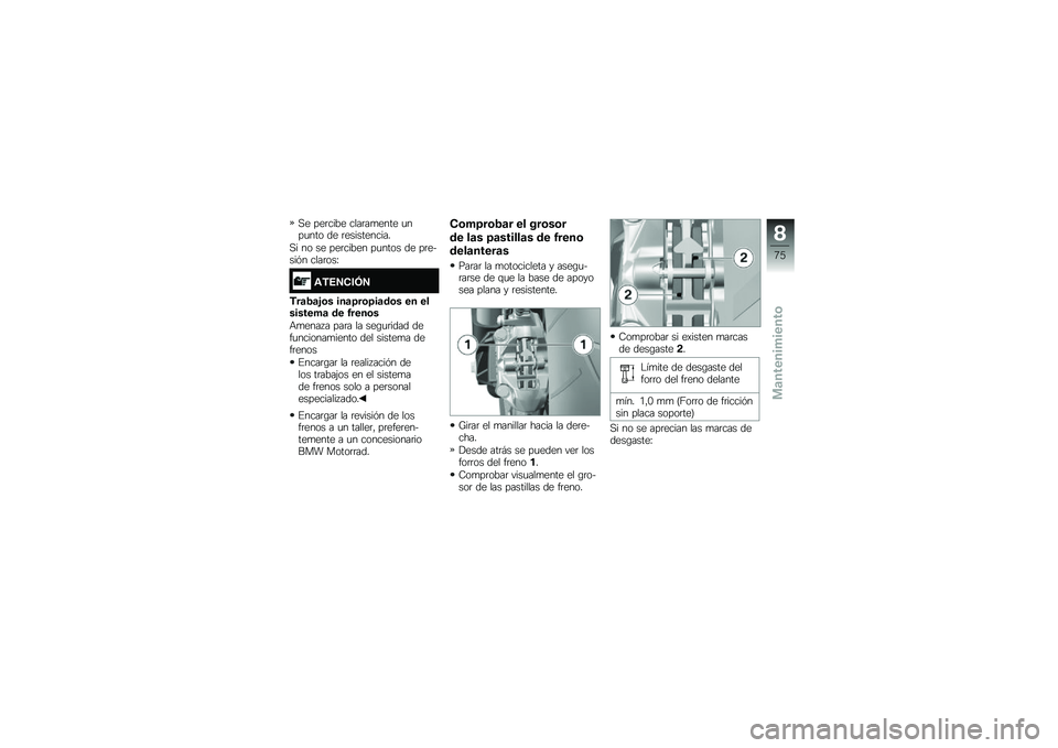 BMW MOTORRAD G 310 GS 2018  Manual de instrucciones (in Spanish) �,� ���	���� ����	��
���� �
���
��� �� �	�����������
�,� �� �� ���	����� ��
���� �� ��	�����&� ����	���H
�\f�*�4�5�(��6�5
�*��	�1�	�%�\