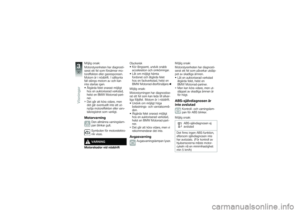 BMW MOTORRAD G 310 GS 2018  Instruktionsbok (in Swedish) ���$��� �\f��
�\b��K
��\f��\f��
�� �������� ��\b� �
��\b���\f�
����
���\b� ��� ��� �
�\f� ����
����\b� ��\f���\f��������� ����� ��\b�
��
