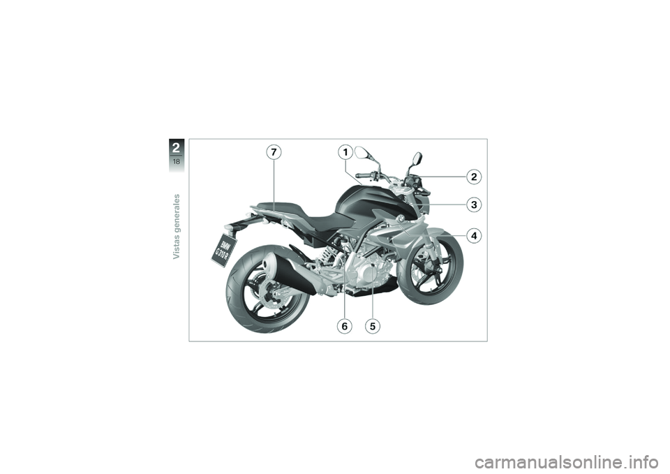 BMW MOTORRAD G310 R 2018  Manual de instrucciones (in Spanish) �!
�/�2
�2�"����	��������	��� 