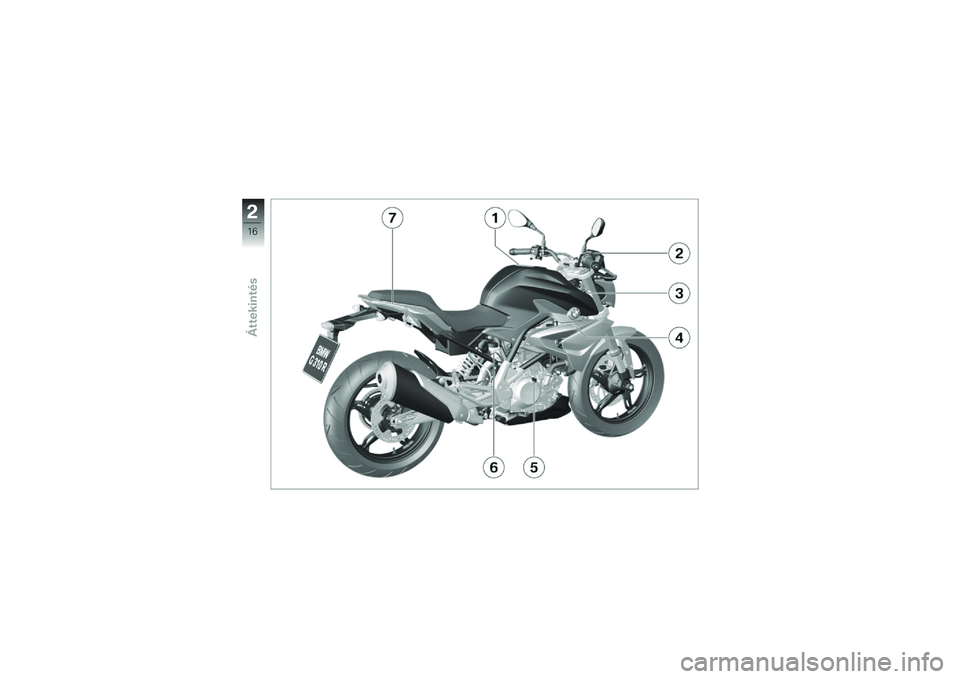 BMW MOTORRAD G310 R 2018  Kezelési útmutató (in Hungarian) �0
�7�;
�
�)�����\f���� 