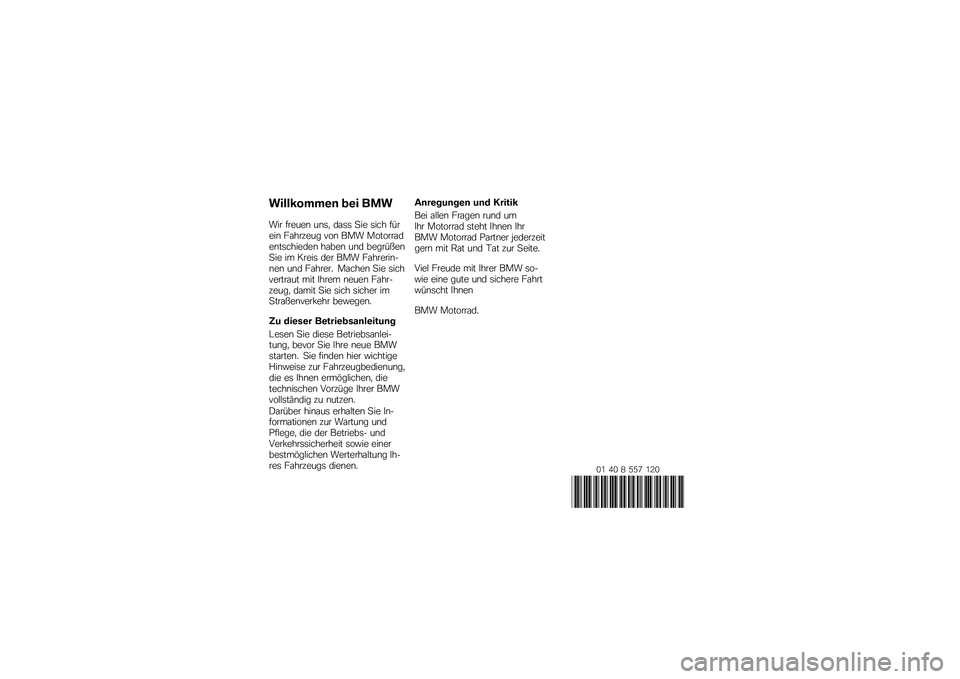 BMW MOTORRAD G 650 GS Sertão 2014  Betriebsanleitung (in German) ���������\b�	 �
�\b� ��\f�
��� ������\b ��\b�	�
 ��\f�	�	 �
�� �	��� ������\b ��\f������ ���\b ��� �������\f���\b��	�������\b ��\f���\b ��