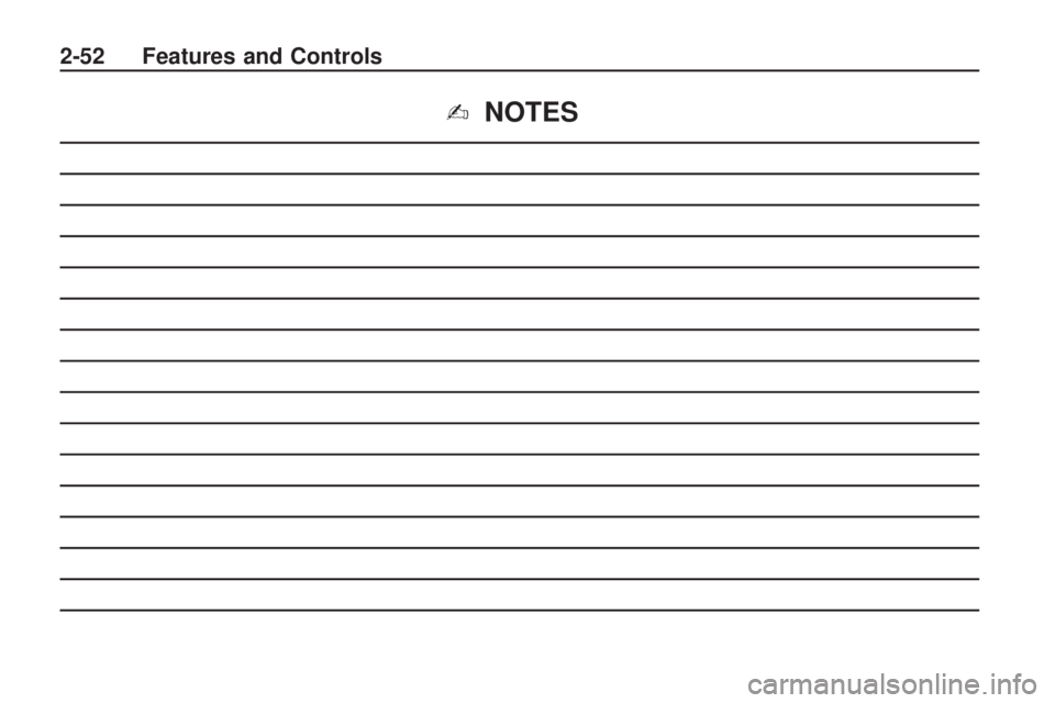 HUMMER H3 2009  Owners Manual ✍NOTES
2-52 Features and Controls 