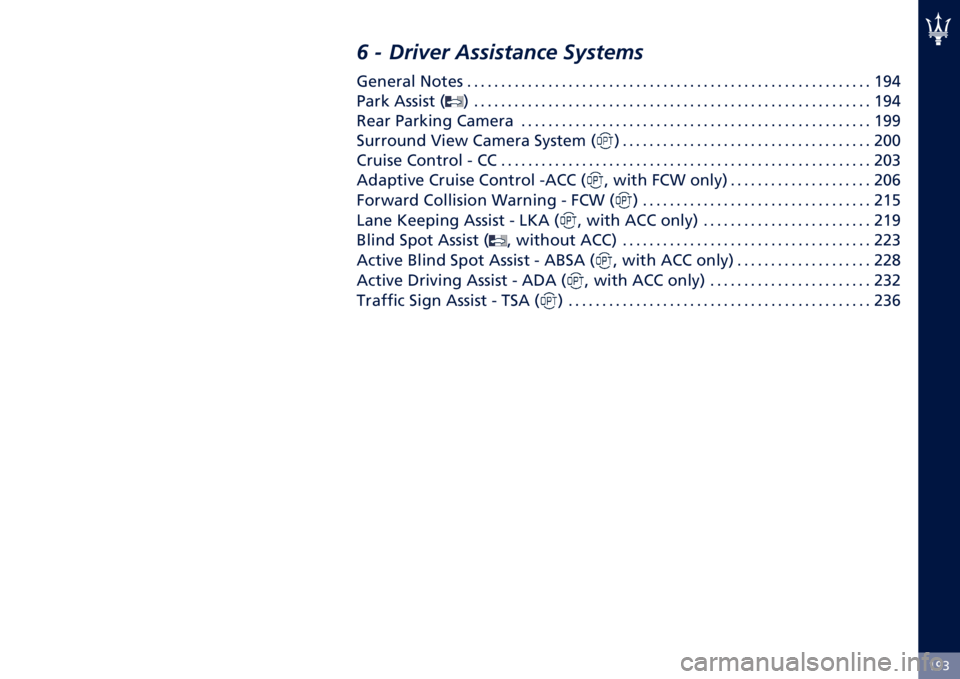 MASERATI GHIBLI 2021  Owners Manual �H�9�2
�8 � �%���6�� ���������� �*�9�����
�:��	���� �F���� � � � � � � � � � � � � � � � � � � � � � � � � � � � � � � � � � � � � � �