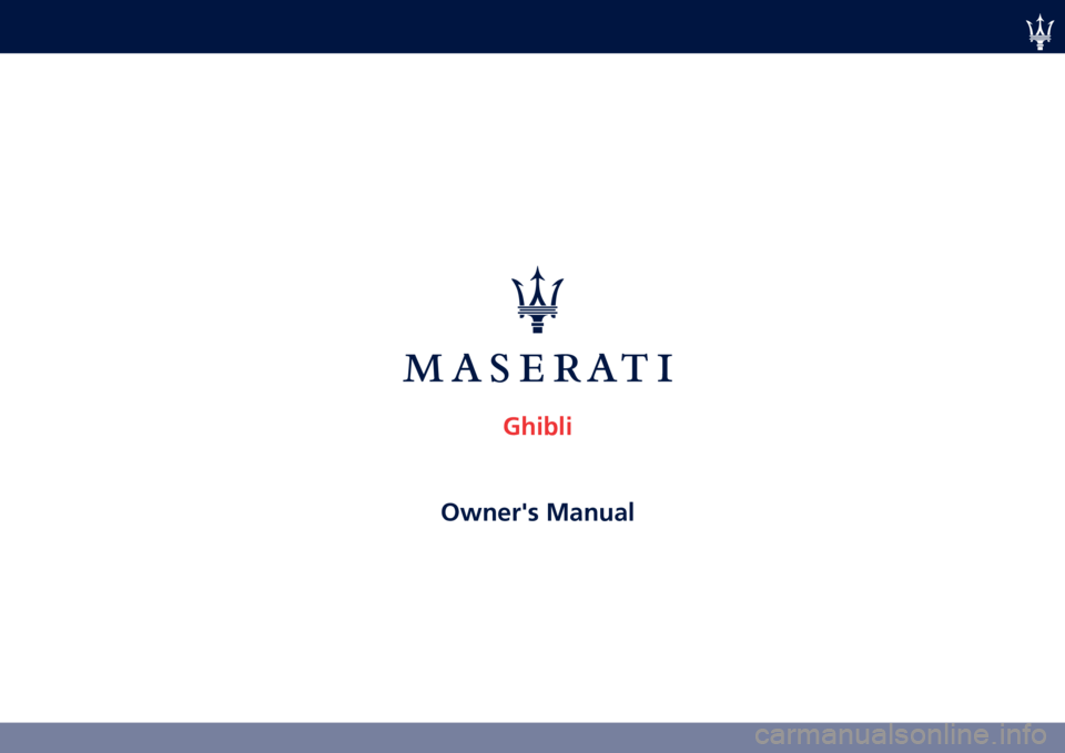 MASERATI GHIBLI 2021  Owners Manual ��	�
���

�
������ ������    