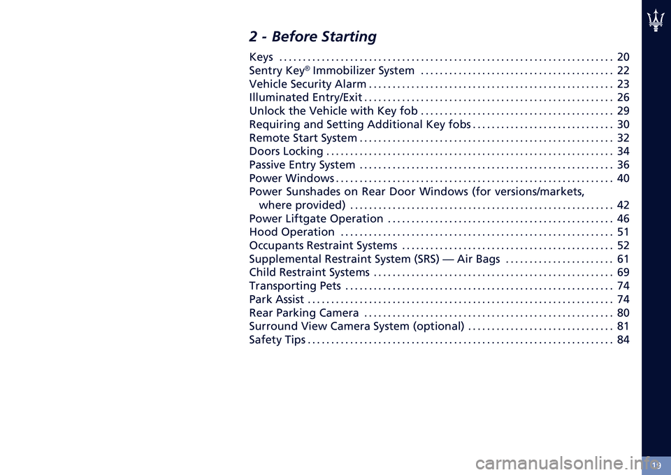 MASERATI LEVANTE 2020 Owners Manual �>�=
�+ � ������ �,�������"
�4��� � � � � � � � � � � � � � � � � � � � � � � � � � � � � � � � � � � � � � � � � � � � � � � � � � � 