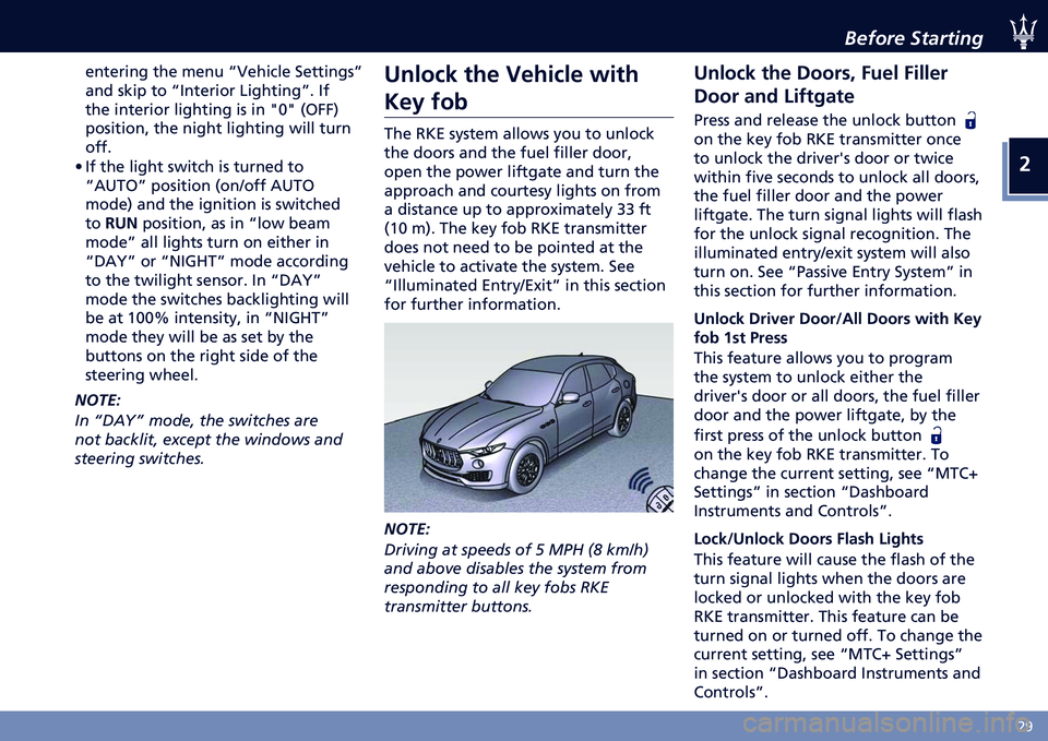 MASERATI LEVANTE 2020 Owners Guide �
�)�=
������ �,�������"
��	�����	�
 ��� ���	� �1�;������ ������	�
��2
��	� ���� �� �1�3�	������ �E��
����	�
�2� �3�
��� ��	������ ��