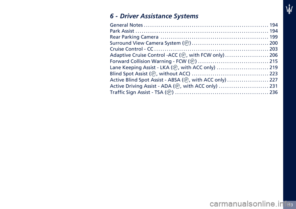 MASERATI GHIBLI 2022  Owners Manual �H�G�3
�8 � ����7�� � ��������� �.�9�����
�:��	���� �F���� � � � � � � � � � � � � � � � � � � � � � � � � � � � � � � � � � � � � � �