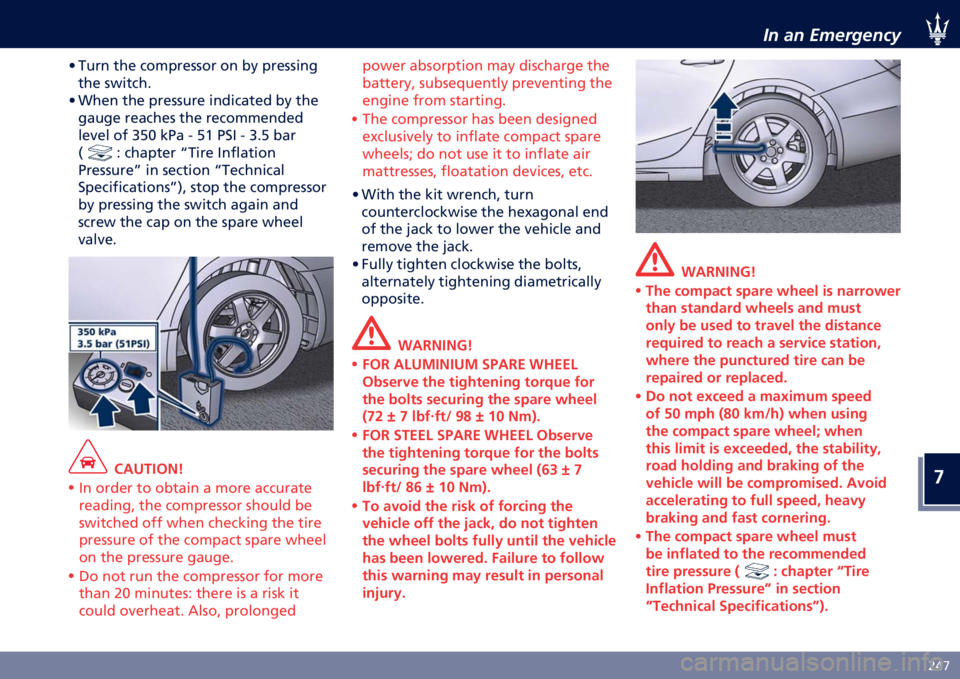 MASERATI GHIBLI 2022  Owners Manual �
�*�4�8
�� �� ���������9
�A ����	 ��� ���������� ��	 �� �������	�
 ��� �������
�A �(���	 ��� �������� ��	������� �� ��� �
��