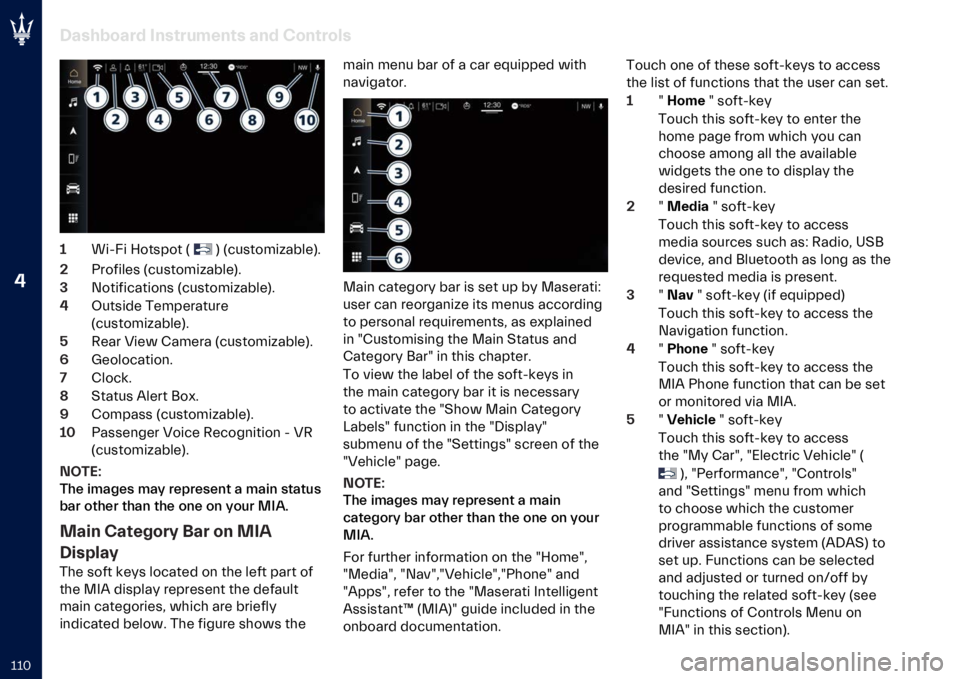 MASERATI GRECALE 2023  Owners Manual �
�J�J�A ��
���)��
�� �"�������
��� �
�� �*�������
�
�(���"� �D������ �= �> �=�������� �����>�
� �%������� �=�������� �����>�
� �H�