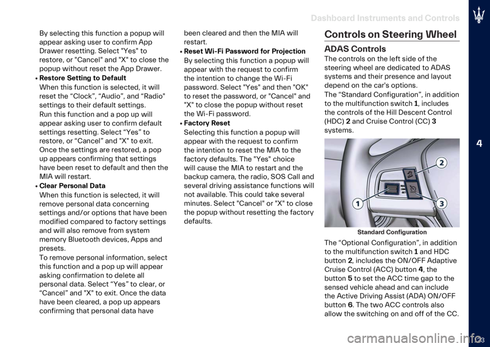 MASERATI LEVANTE 2023  Owners Manual �
�H�*�3
��
���)��
�� �"�������
��� �
�� �*�������
�.� ��������	�
 ���� ���	�����	 � ����� ����
������ �����	�
 ���� �� ���	���