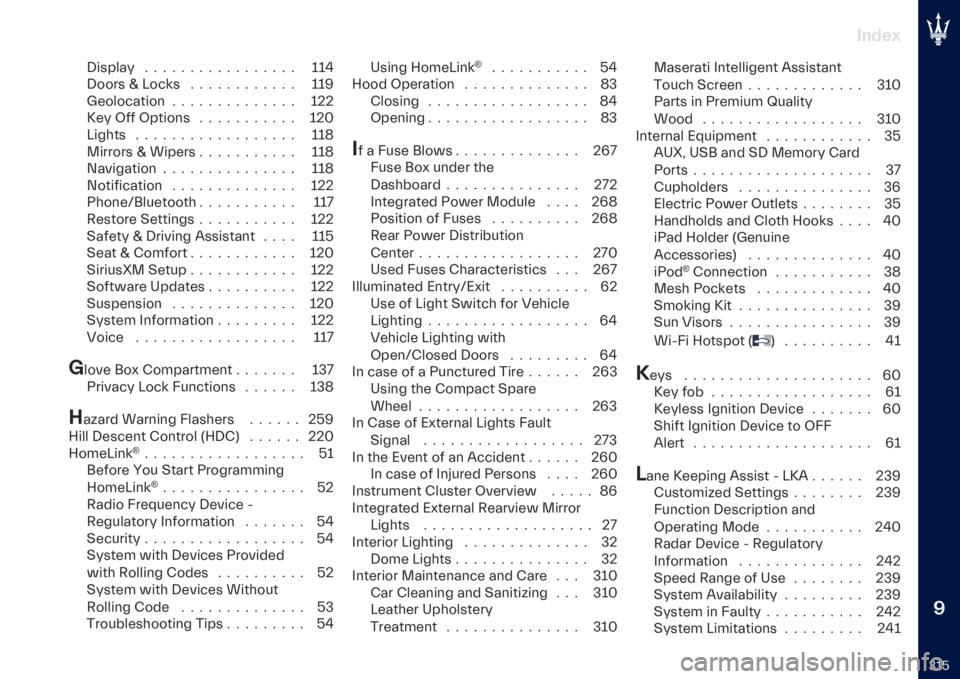 MASERATI LEVANTE 2023  Owners Manual �!
�3�H�
�"���
�.
�+������ � � � � � � � � � � � � � � � � � �H�H�4
�+���� �P �B���� � � � � � � � � � � � � �H�H�G
�:����������	 � � � � � 