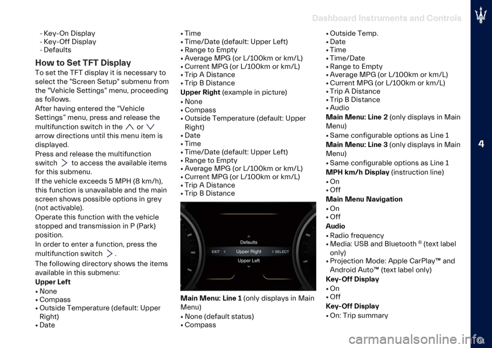 MASERATI LEVANTE 2023  Owners Manual �
�G�H
��
���)��
�� �"�������
��� �
�� �*�������
� �5�����	 �+������
� �5������ �+������
� �+�������
�A�� �� �(�
� �3�>�3 ������
�,
�