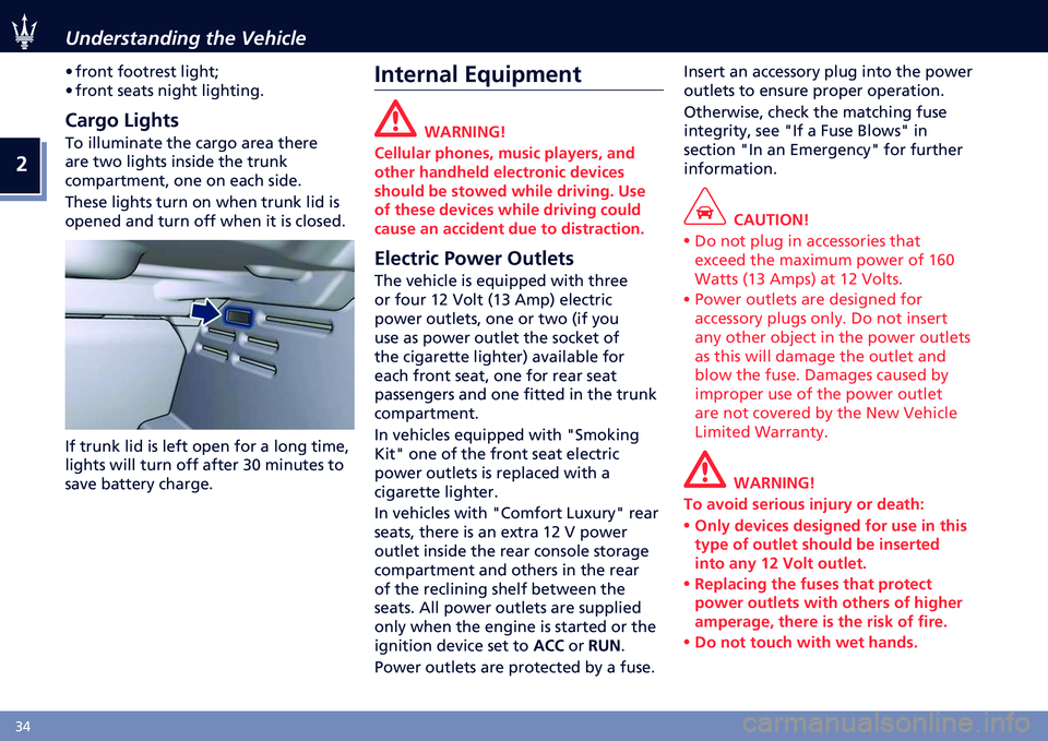 MASERATI QUATTROPORTE 20222 Owners Guide �
�3�4 ���	�������	��� ��� �������
�A ����	� �������� ���
���>
�A ����	� ����� �	��
�� ���
����	�
�
�*�
��$� �;��$���
�� �������	�