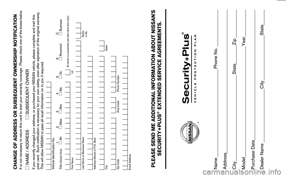 NISSAN ALTIMA HYBRID 2008 L32A / 4.G Warranty Booklet 