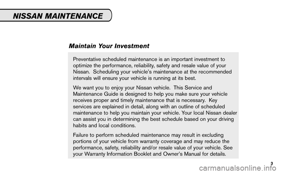 NISSAN VERSA HATCHBACK 2009 1.G Service And Maintenance Guide 