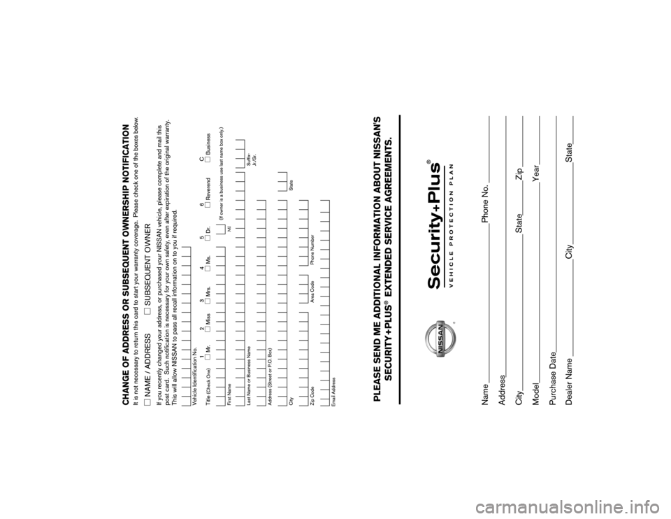 NISSAN VERSA HATCHBACK 2009 1.G Warranty Booklet 