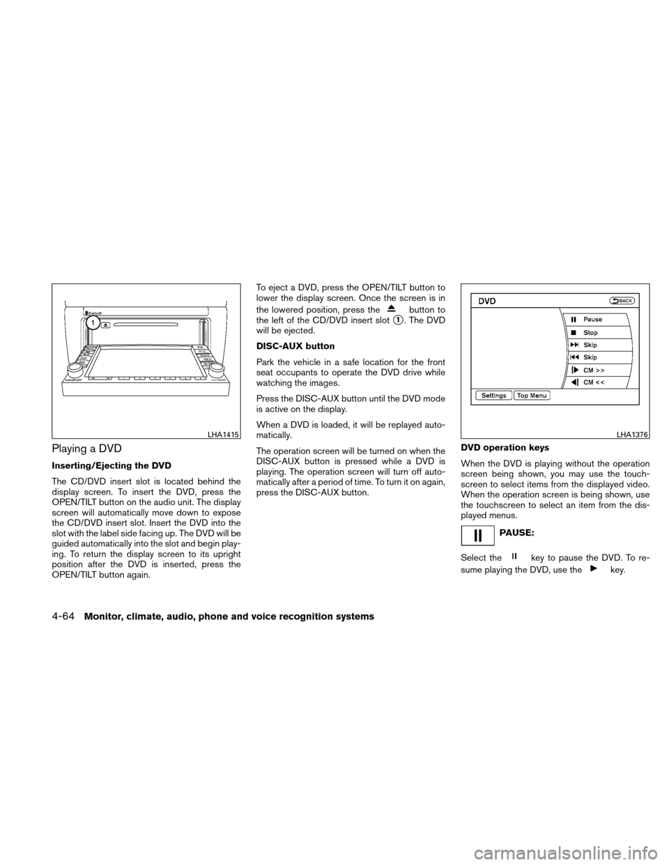 NISSAN ALTIMA COUPE 2010 D32 / 4.G Owners Manual NISSAN ALTIMA COUPE 2010 D32 / 4.G Owners Manual, Page 227