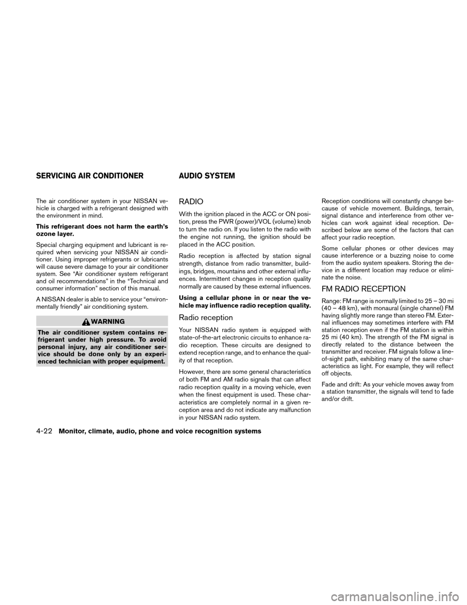NISSAN ALTIMA HYBRID 2010 L32A / 4.G Owners Manual NISSAN ALTIMA HYBRID 2010 L32A / 4.G Owners Manual, Page 181