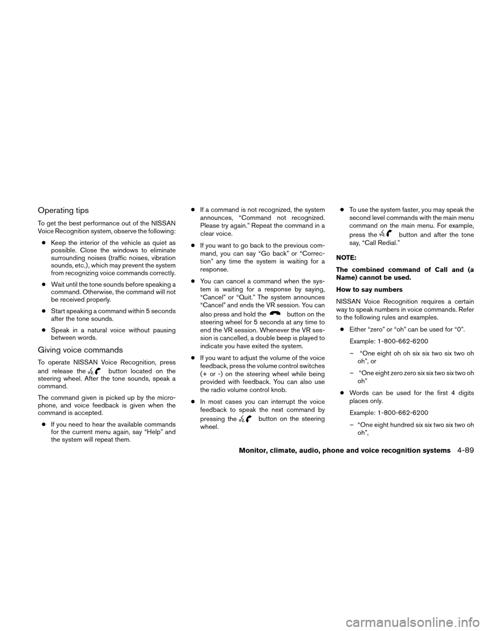 NISSAN ALTIMA HYBRID 2010 L32A / 4.G Owners Manual NISSAN ALTIMA HYBRID 2010 L32A / 4.G Owners Manual, Page 248