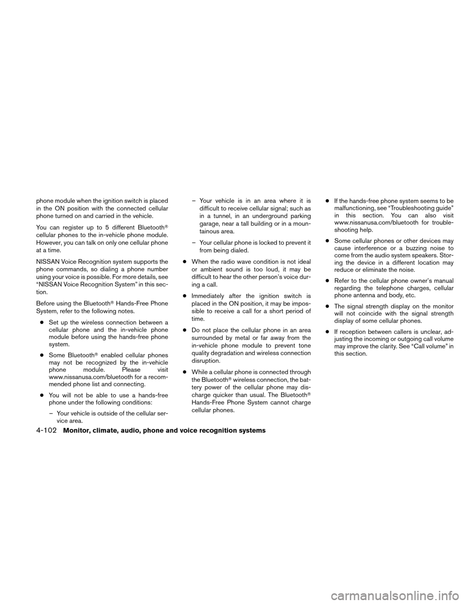 NISSAN ALTIMA HYBRID 2010 L32A / 4.G Owners Manual NISSAN ALTIMA HYBRID 2010 L32A / 4.G Owners Manual, Page 261