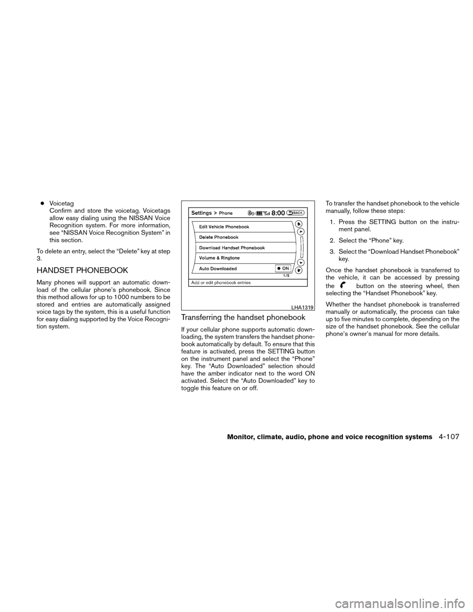 NISSAN ALTIMA HYBRID 2010 L32A / 4.G Owners Manual NISSAN ALTIMA HYBRID 2010 L32A / 4.G Owners Manual, Page 266