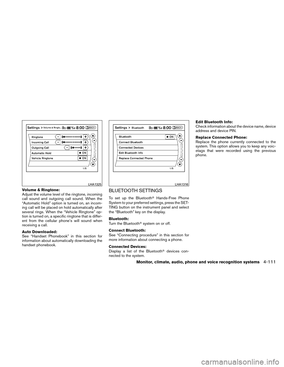 NISSAN ALTIMA HYBRID 2010 L32A / 4.G Owners Manual NISSAN ALTIMA HYBRID 2010 L32A / 4.G Owners Manual, Page 270