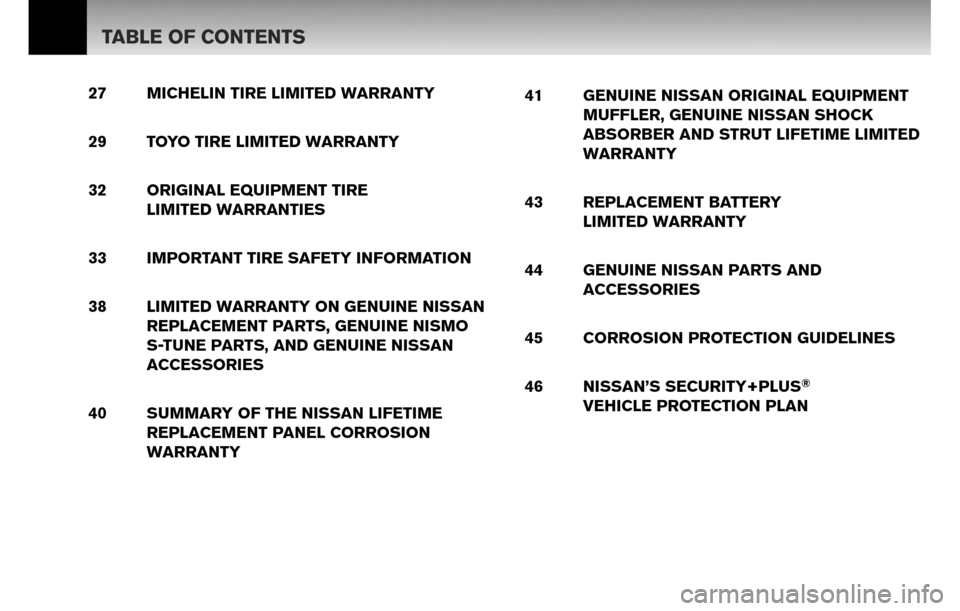 NISSAN VERSA 2010 1.G Warranty Booklet 