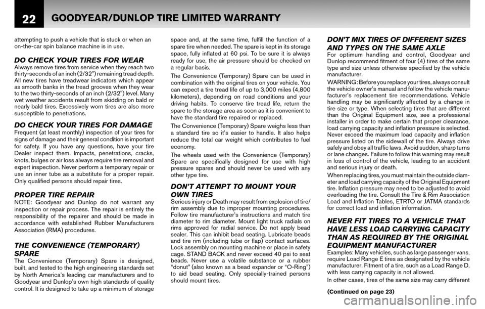 NISSAN CUBE 2010 3.G Warranty Booklet NISSAN CUBE 2010 3.G Warranty Booklet