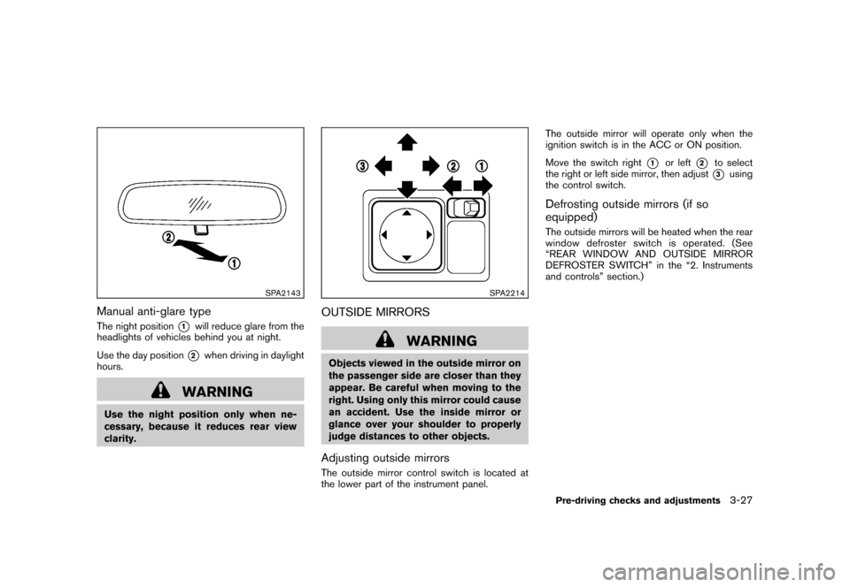 NISSAN CUBE 2010 3.G Owners Manual NISSAN CUBE 2010 3.G Owners Manual, Page 141