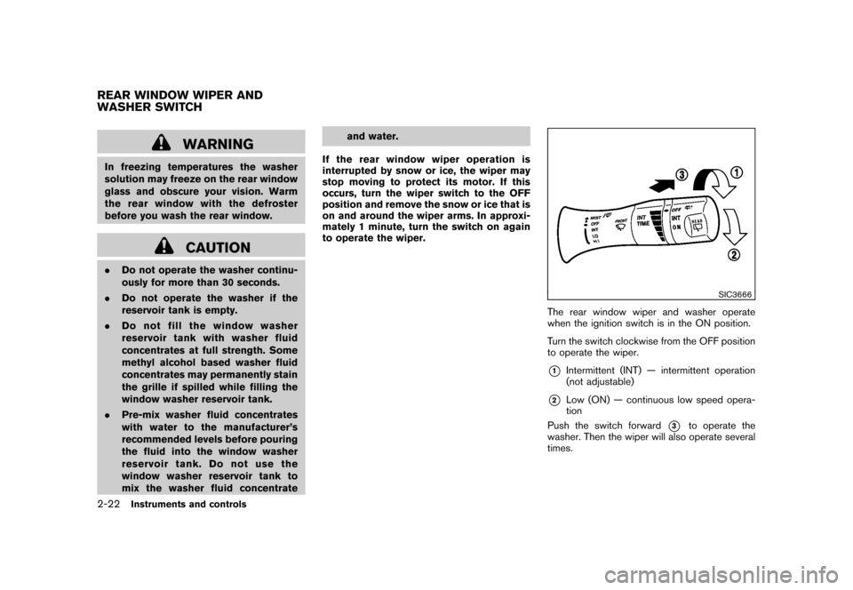 NISSAN CUBE 2010 3.G Owners Manual NISSAN CUBE 2010 3.G Owners Manual, Page 96
