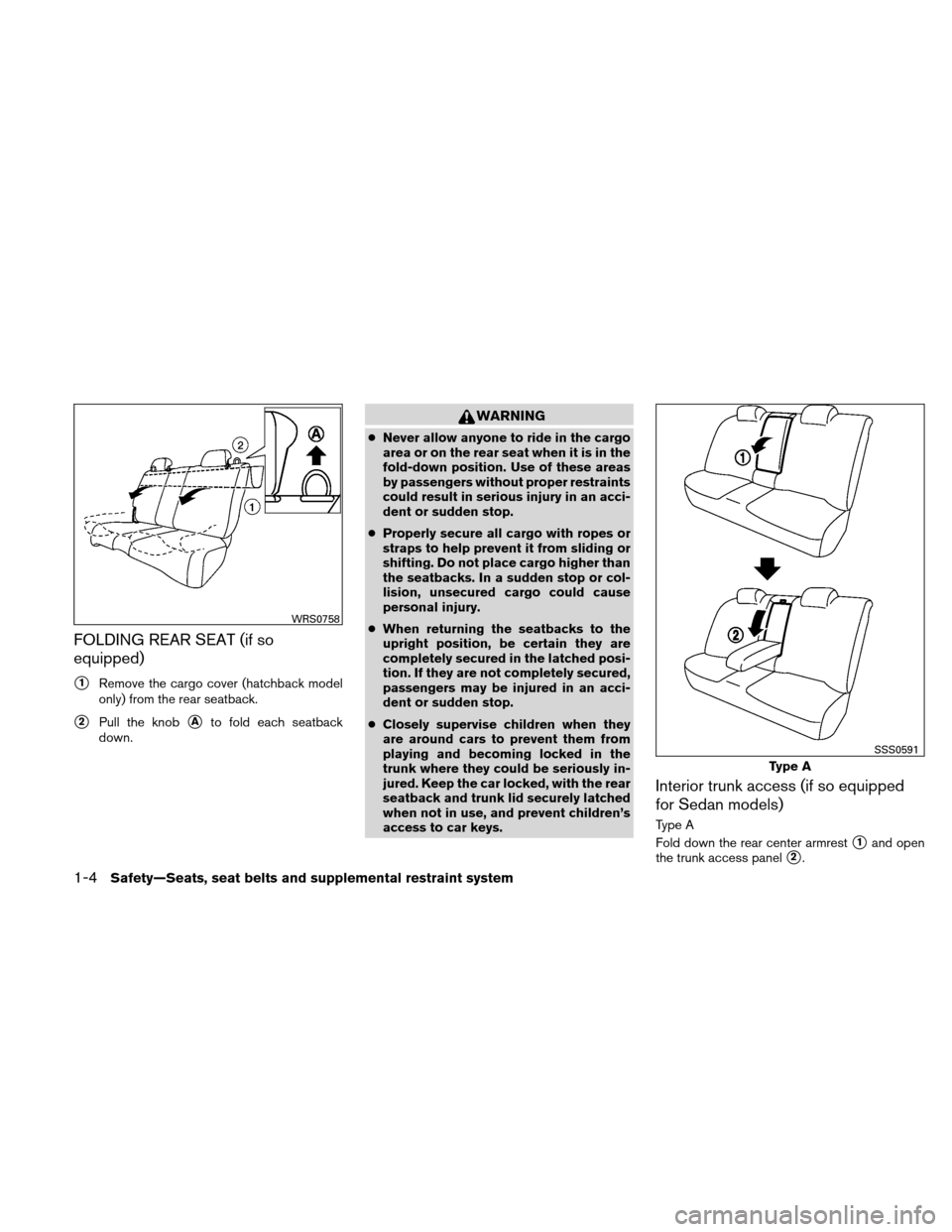 NISSAN VERSA HATCHBACK 2010 1.G Owners Manual NISSAN VERSA HATCHBACK 2010 1.G Owners Manual, Page 23