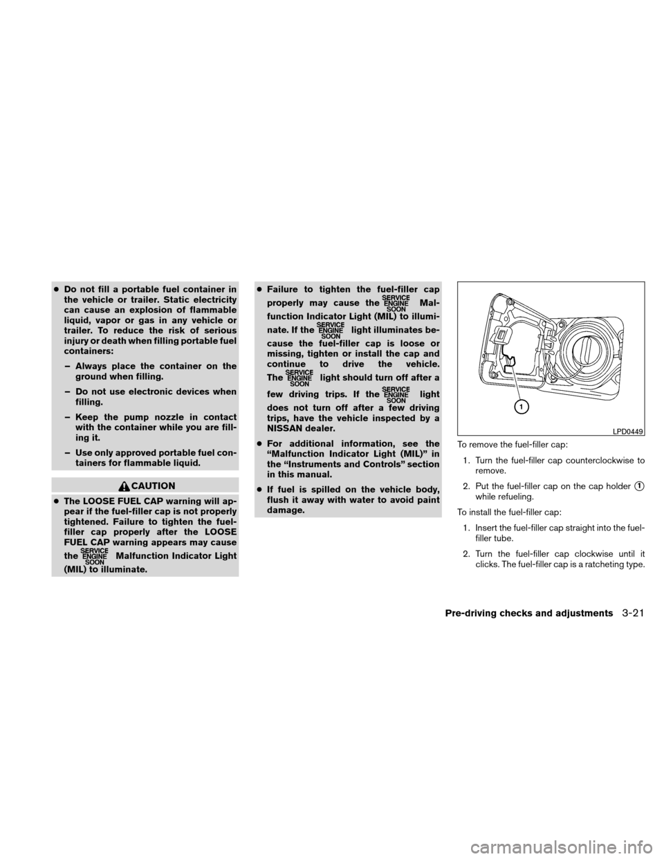 NISSAN ALTIMA HYBRID 2011 L32A / 4.G Owners Manual NISSAN ALTIMA HYBRID 2011 L32A / 4.G Owners Manual, Page 154
