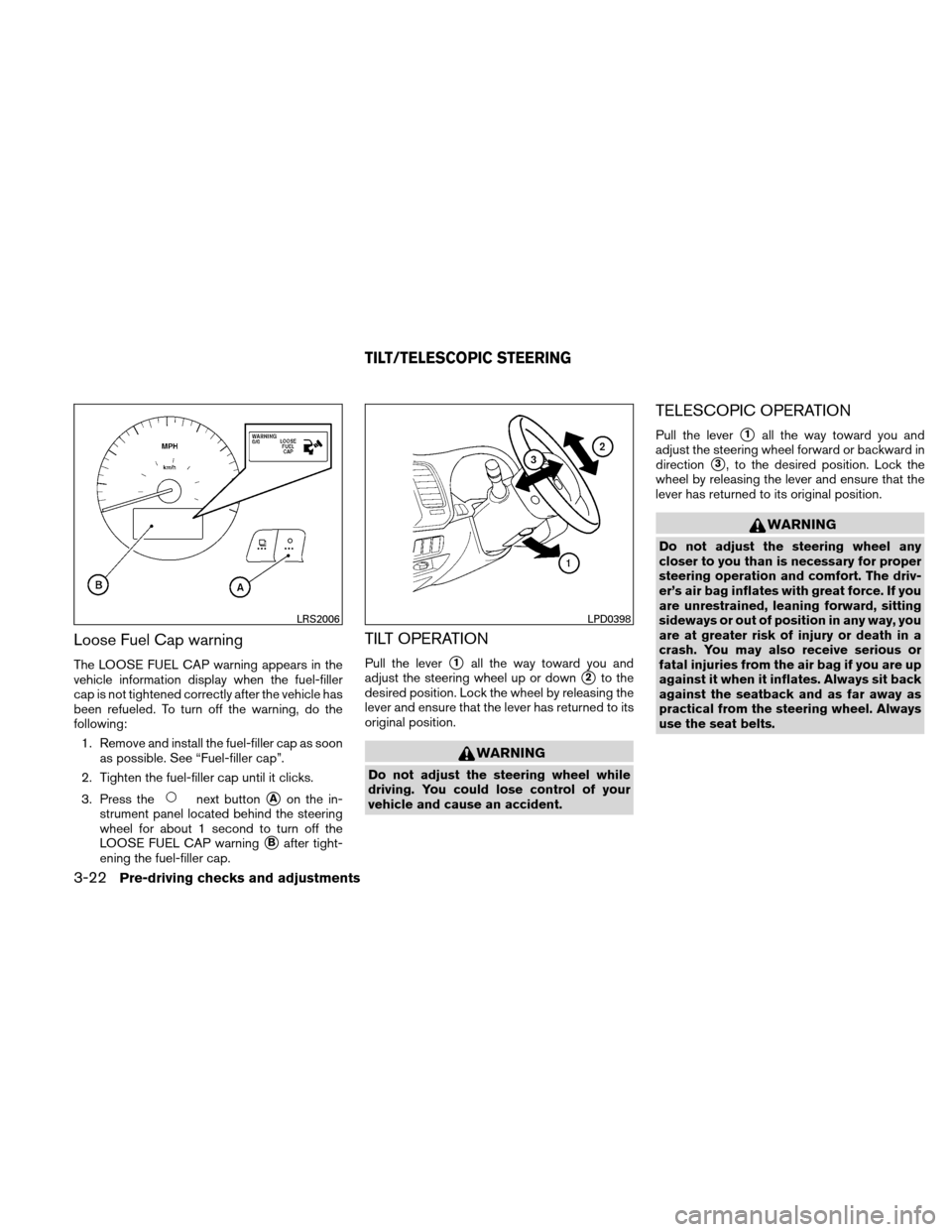 NISSAN ALTIMA HYBRID 2011 L32A / 4.G Owners Manual NISSAN ALTIMA HYBRID 2011 L32A / 4.G Owners Manual, Page 155