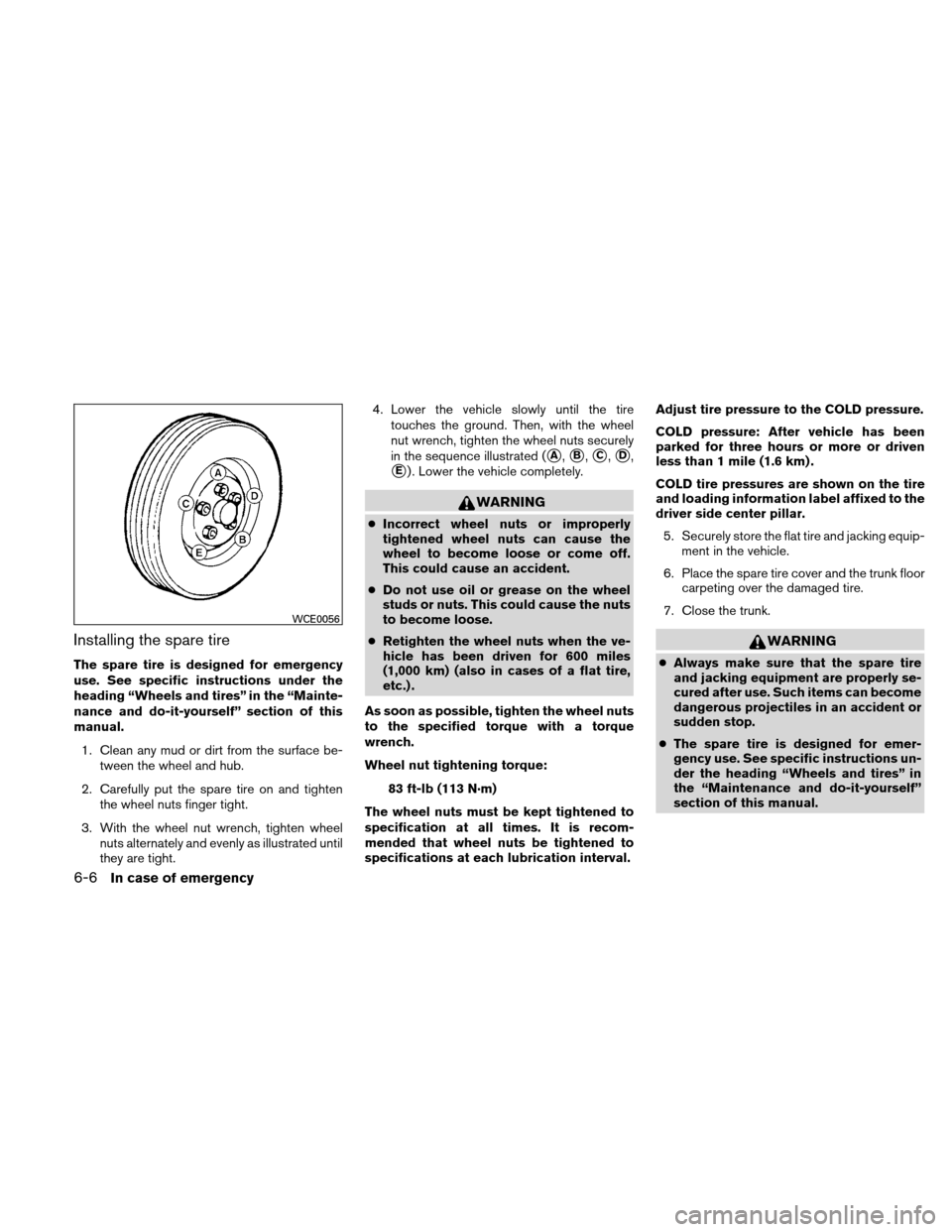 NISSAN ALTIMA HYBRID 2011 L32A / 4.G Owners Manual NISSAN ALTIMA HYBRID 2011 L32A / 4.G Owners Manual, Page 325