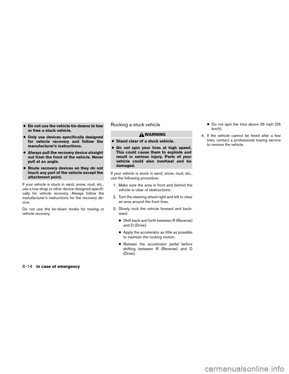 NISSAN ALTIMA HYBRID 2011 L32A / 4.G Owners Manual NISSAN ALTIMA HYBRID 2011 L32A / 4.G Owners Manual, Page 333