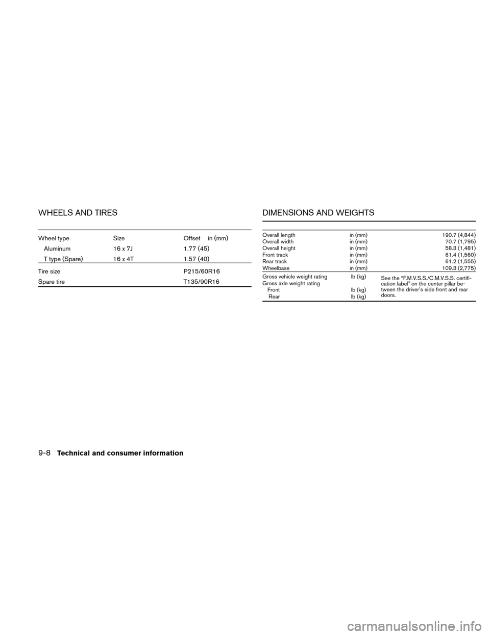 NISSAN ALTIMA HYBRID 2011 L32A / 4.G Owners Manual NISSAN ALTIMA HYBRID 2011 L32A / 4.G Owners Manual, Page 393