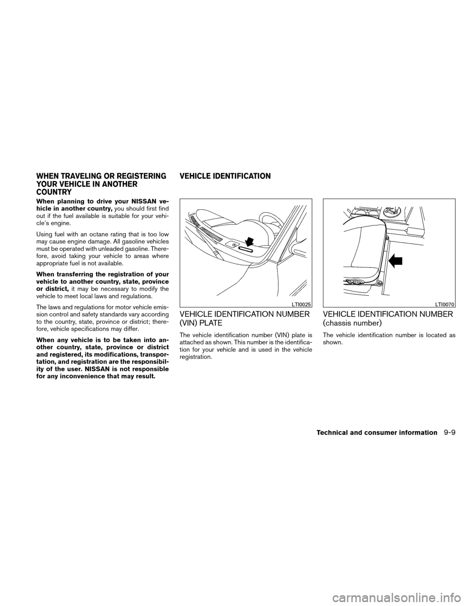 NISSAN ALTIMA HYBRID 2011 L32A / 4.G Owners Manual NISSAN ALTIMA HYBRID 2011 L32A / 4.G Owners Manual, Page 394