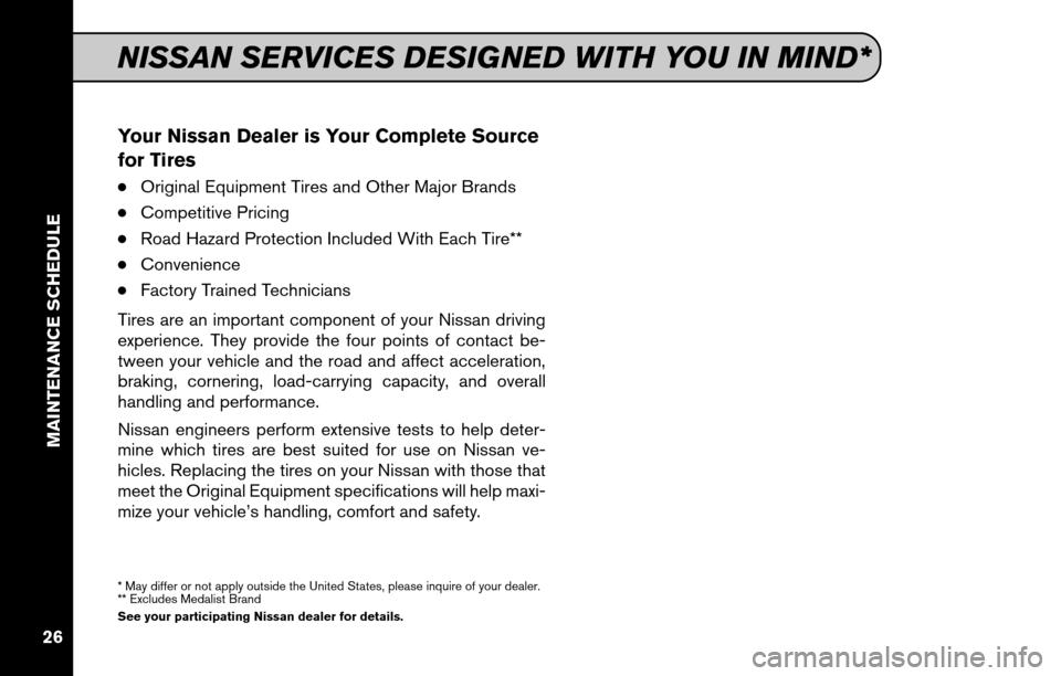 NISSAN SENTRA 2011 B16 / 6.G Service And Maintenance Guide 