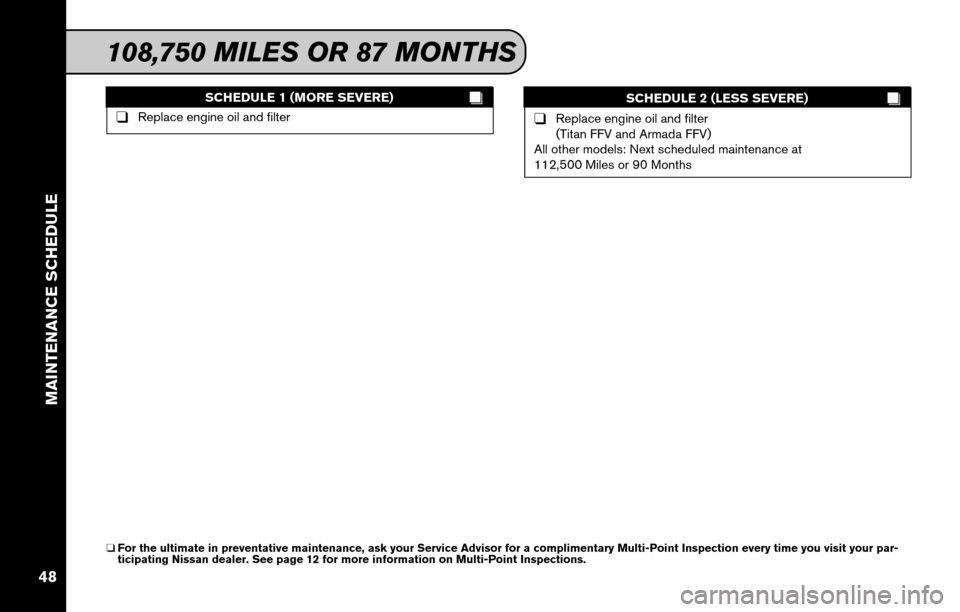 NISSAN XTERRA 2011 N50 / 2.G Service And Maintenance Guide 