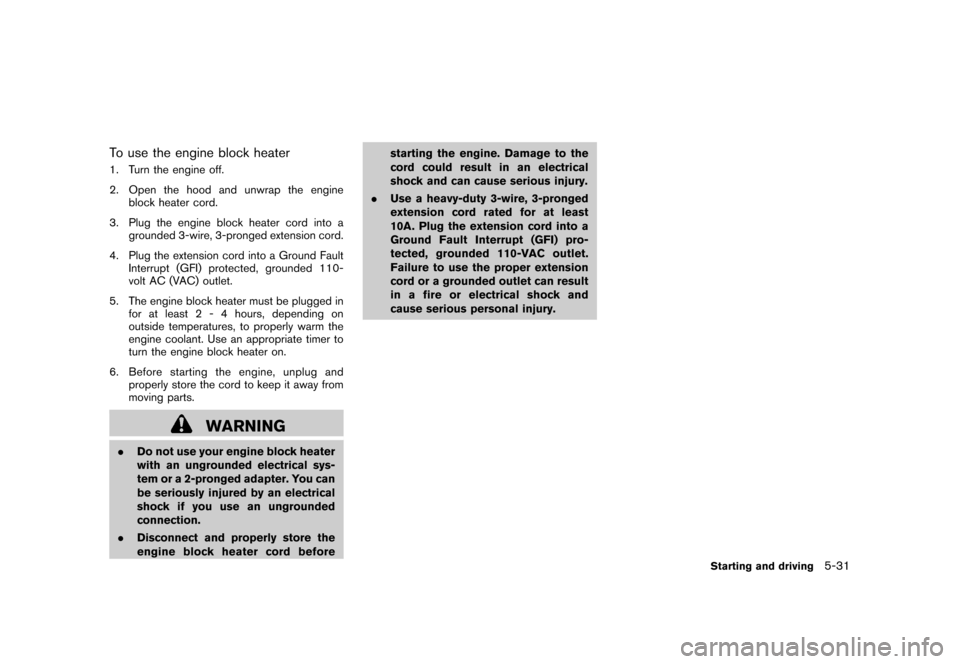 NISSAN CUBE 2011 3.G Owners Manual NISSAN CUBE 2011 3.G Owners Manual, Page 247