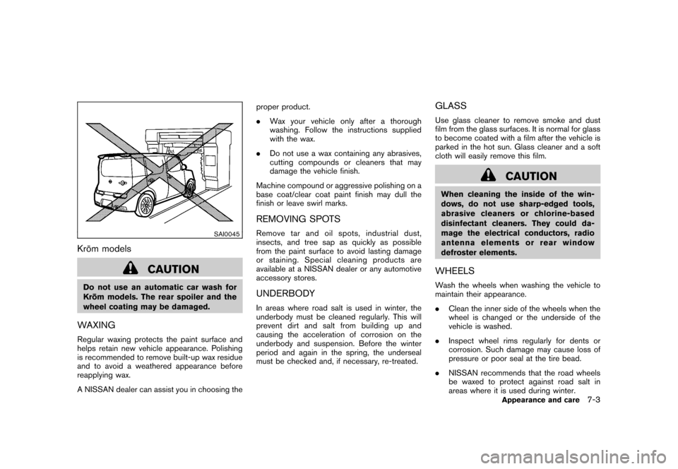 NISSAN CUBE 2011 3.G Owners Manual NISSAN CUBE 2011 3.G Owners Manual, Page 269