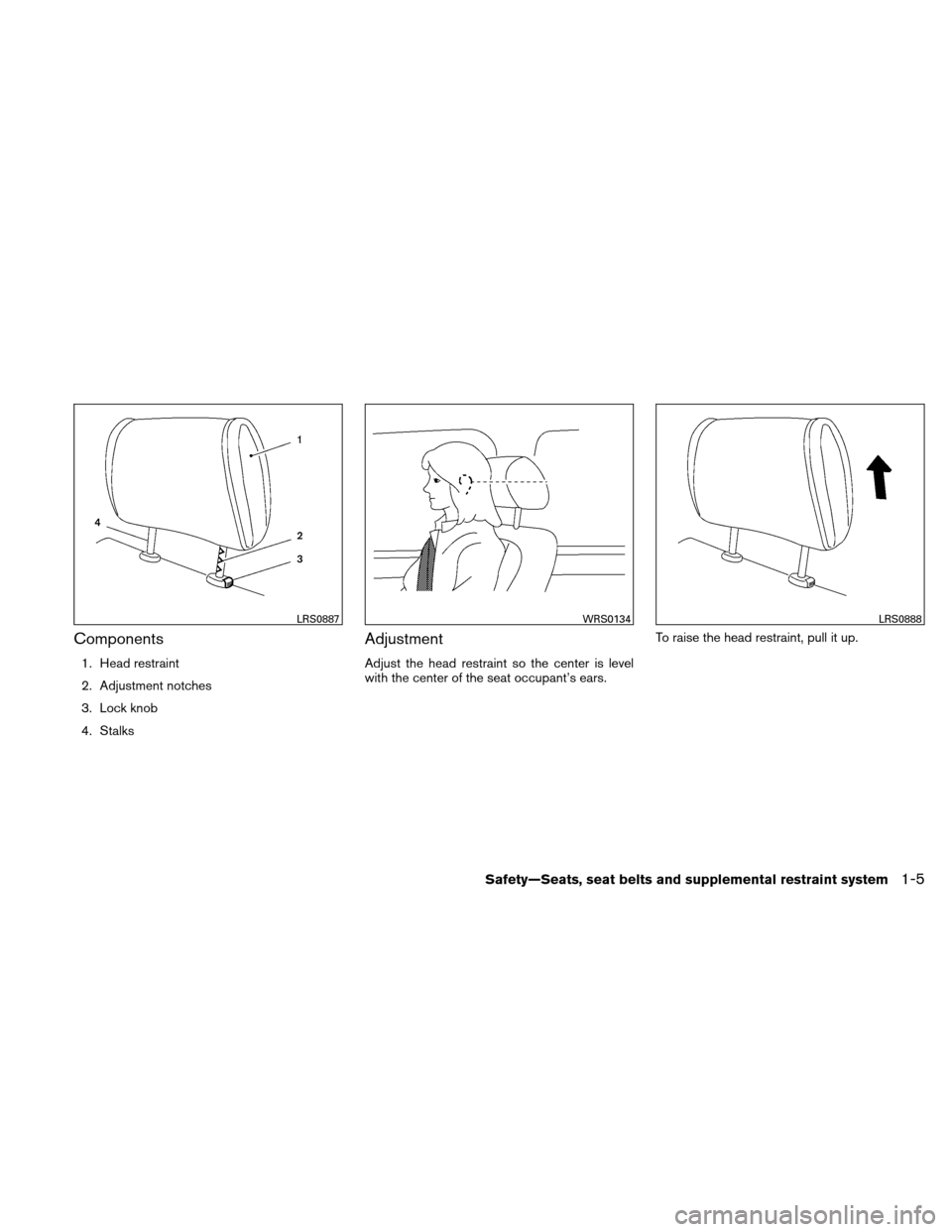 NISSAN XTERRA 2011 N50 / 2.G Owners Manual NISSAN XTERRA 2011 N50 / 2.G Owners Manual, Page 22