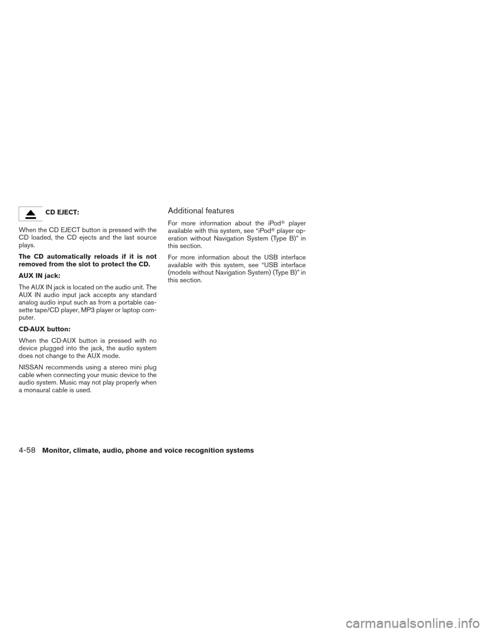 NISSAN ALTIMA COUPE 2012 D32 / 4.G Owners Manual NISSAN ALTIMA COUPE 2012 D32 / 4.G Owners Manual, Page 225