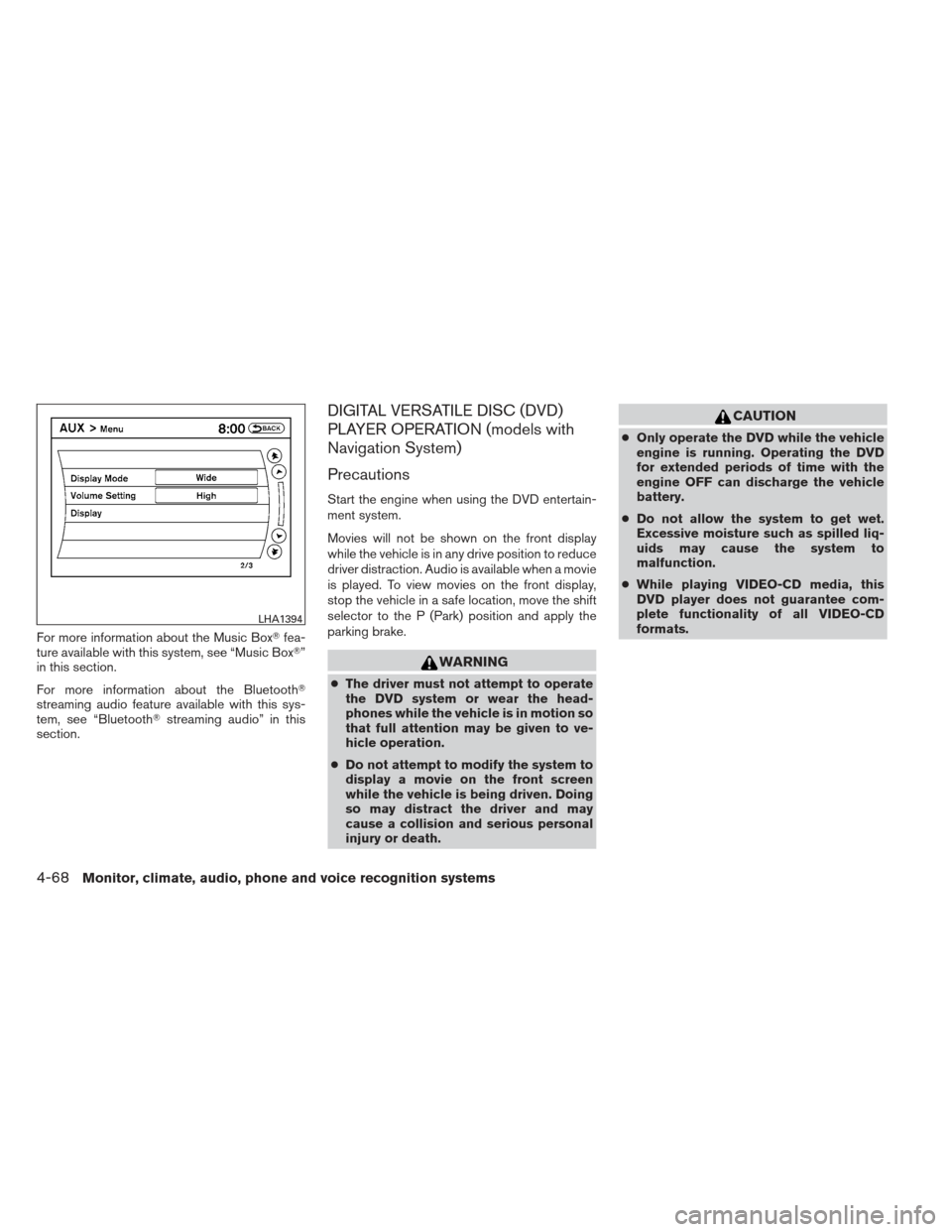 NISSAN ALTIMA COUPE 2012 D32 / 4.G Owners Manual NISSAN ALTIMA COUPE 2012 D32 / 4.G Owners Manual, Page 235