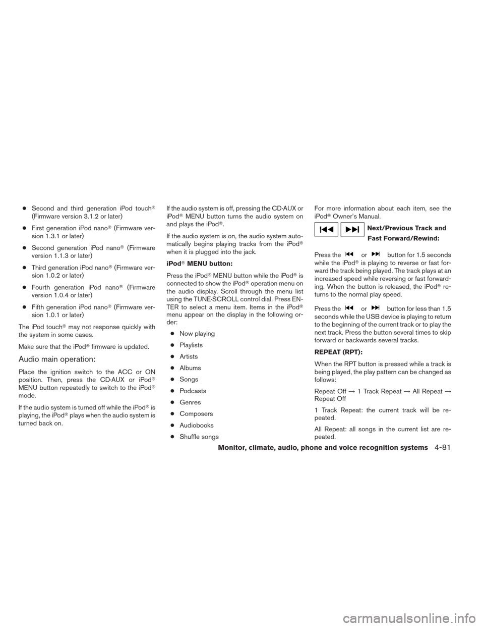 NISSAN ALTIMA COUPE 2012 D32 / 4.G Owners Manual NISSAN ALTIMA COUPE 2012 D32 / 4.G Owners Manual, Page 248