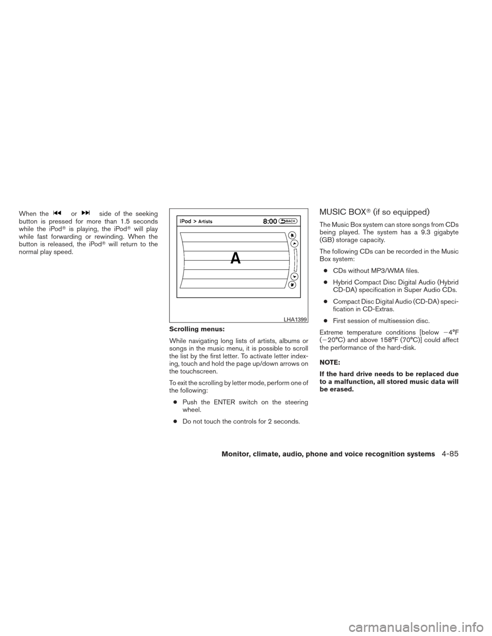 NISSAN ALTIMA COUPE 2012 D32 / 4.G Owners Manual NISSAN ALTIMA COUPE 2012 D32 / 4.G Owners Manual, Page 252
