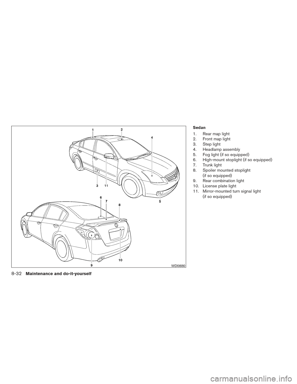 NISSAN ALTIMA COUPE 2012 D32 / 4.G Owners Manual NISSAN ALTIMA COUPE 2012 D32 / 4.G Owners Manual, Page 399