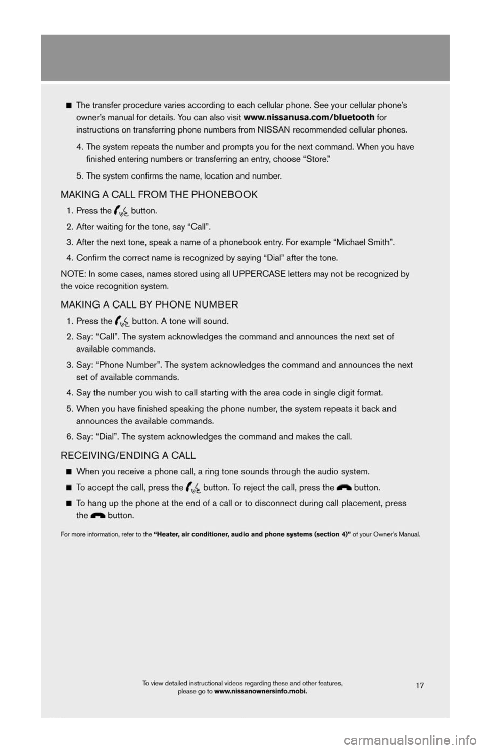 NISSAN JUKE 2013 F15 / 1.G Quick Reference Guide 