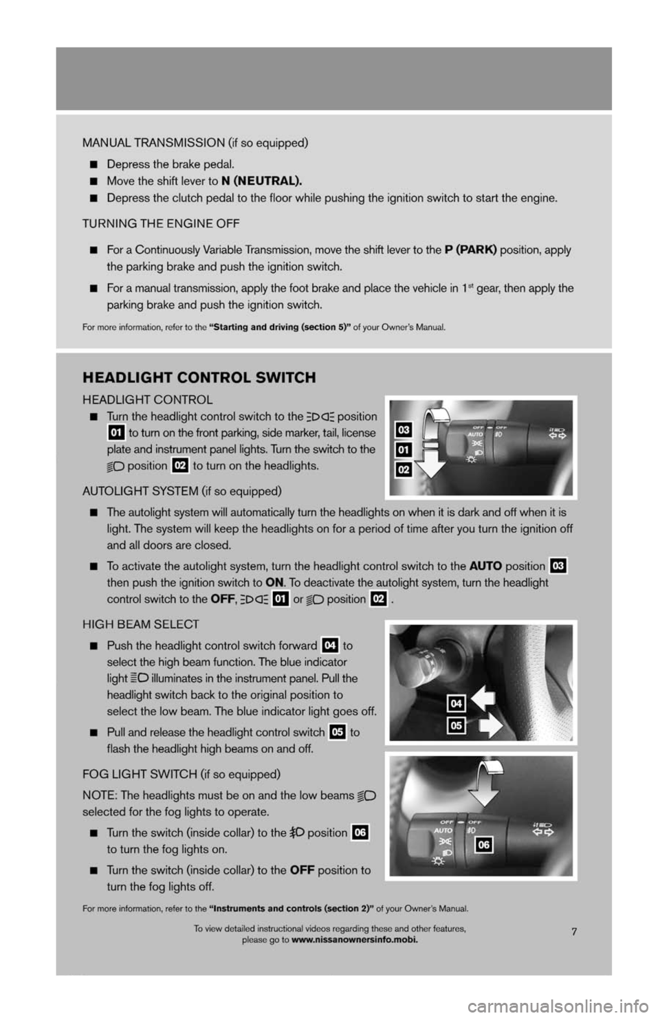 NISSAN JUKE 2013 F15 / 1.G Quick Reference Guide 